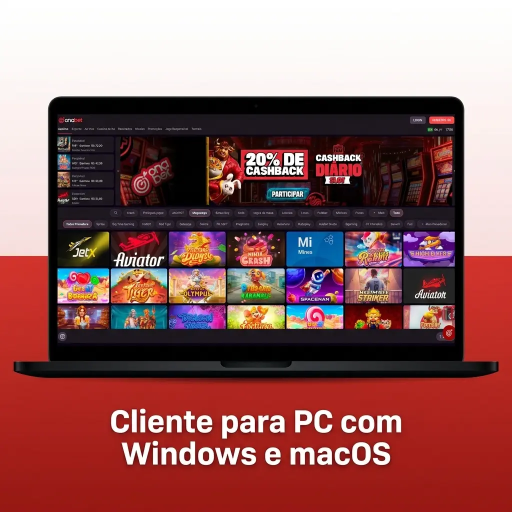 Acesso ao site Onabet pelo navegador no PC com Windows e macOS, compatível com Chrome, Firefox, Safari e Edge
